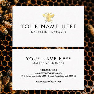 professionell Bee BeeKeeper Honung Visitkort