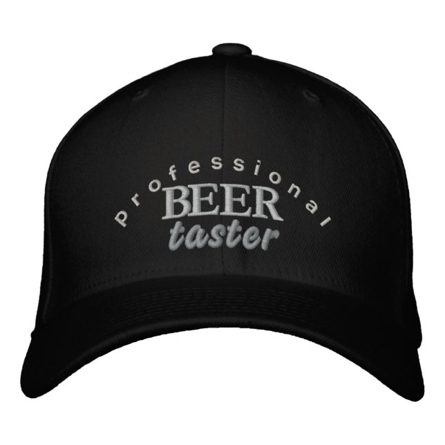Professionell Beer Taster Embroized Hat Broderad Keps (Framsida)