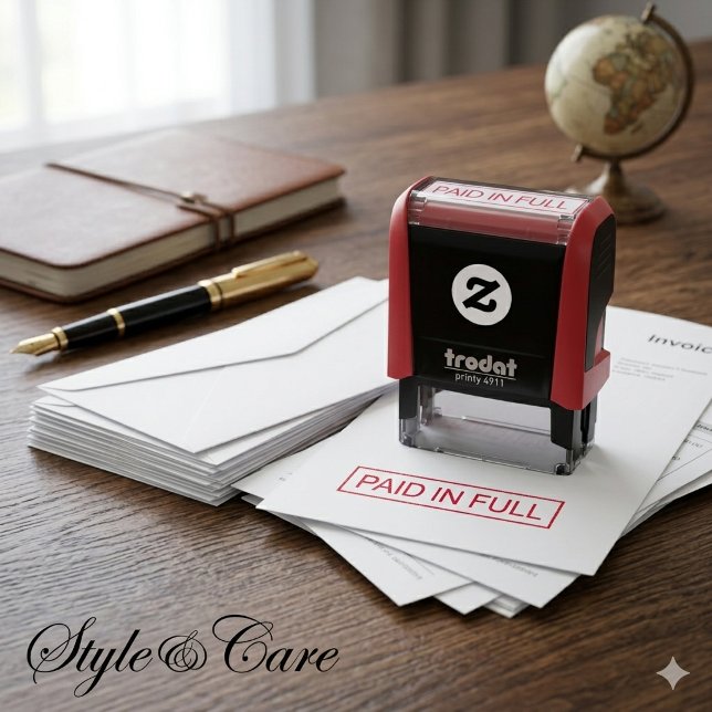 Professionell Betald i sin helhet Stämpel Tydlig F (Professional Paid In Full Stamp Clear Business Use)