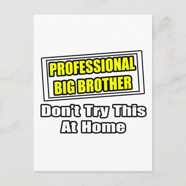 Professionell Big Brother...Joke Vykort (Framsida)