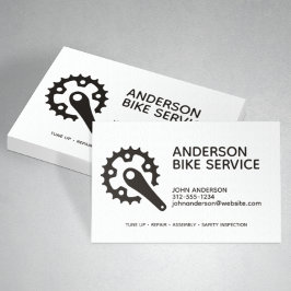 Professionell Bike Repair Maintenance Tränar Visitkort