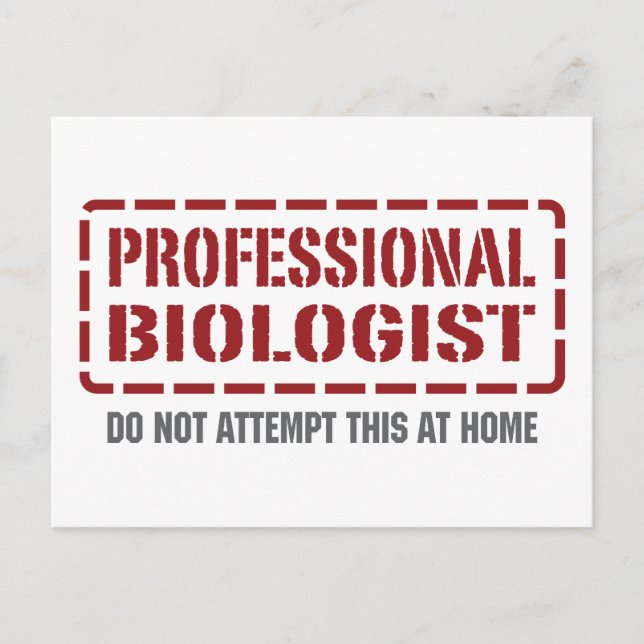 Professionell Biolog Vykort (Framsida)