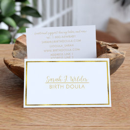 Professionell Birth Doula Midfru Affärskort Visitkort