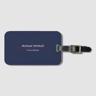 Professionell - blå, modern, minimal Elegant Bagagebricka