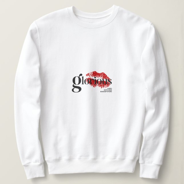 Professionell blå och vit studiologo ID-bricka - M T Shirt (Design framsida)