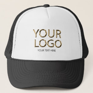 Professionell Black Anpassningsbar Company Logotyp Keps