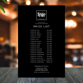 Professionell Black Anpassningsbar Logotyp Pris Se Flygblad