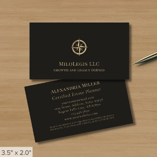 Professionell Black Anpassningsbar Logotyp Visitkort