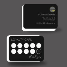 PROFESSIONELL BLACK BUSINESS LOGOTYP 10 LOYALTY CA