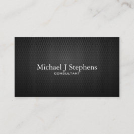 Professionell Black Carbon Fiber Struktur Simple Visitkort