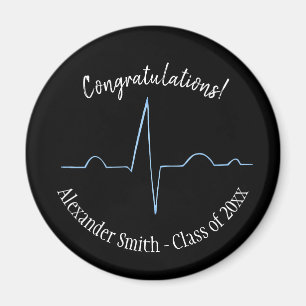 Professionell Black Doktor Studenten Favor Magnet