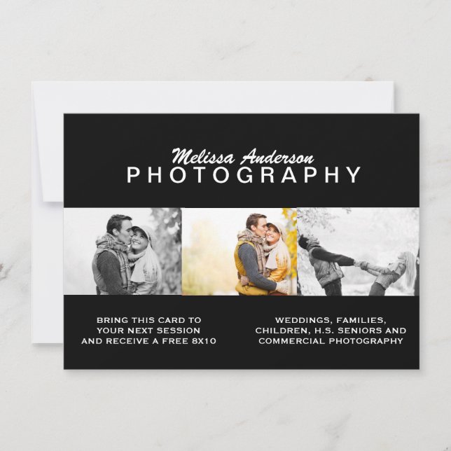 PROFESSIONELL BLACK | FOTOGRAFI FLYER (Framsida)