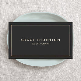 Professionell Black Guld Gräns Visitkort