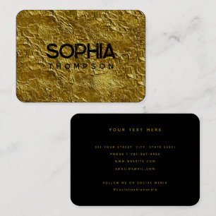 Professionell Black Guld - minimalistmedia i Socia Visitkort