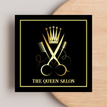 Professionell Black & Guld Scissor Hairdresser