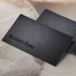 Professionell Black Minimalist Bold Typography Visitkort<br><div class="desc">Professionell Mörk Automotive Affärskort.</div>