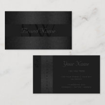 Professionell Black Mörk Grått Färg med Monogram