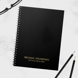 Professionell Black och Guld Anteckningsbok