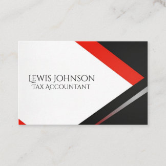 Professionell Black och Red Modern Editable Visitkort