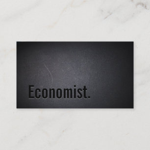 Professionell Black Out Economist Affärskort Visitkort