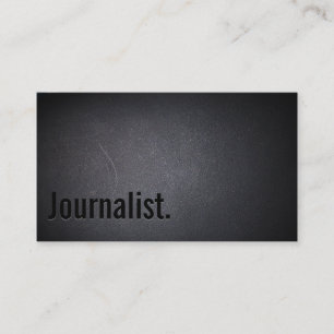 Professionell Black Out Journalist Affärskort Visitkort