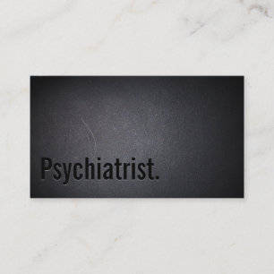Professionell Black Out Psychiatrist Affärskort Visitkort
