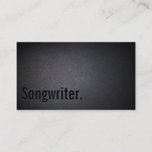 Professionell Black out Songwriter-Affärskort Visitkort