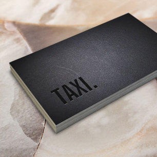 Professionell Black Out Taxi Affärskort Visitkort