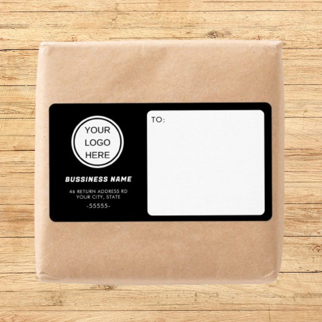 Professionell Black White Business Logotyp Shippin Fraktsedel (Skapare uppladdad)