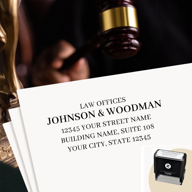 Professionell bläckstämpel för advokatbyråns retur självfärgande stämpel (Skapare uppladdad)