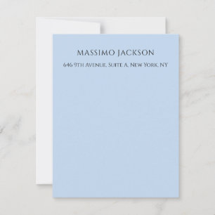 Professionell blekblå modern minimalistisk namn