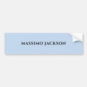 Professionell blekblå modern minimalistisk namn bildekal