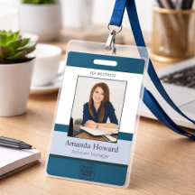 Professionell Blue Anpassningsbar Employee Photo I