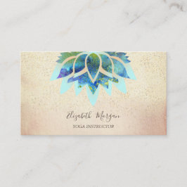 Professionell Blue Lotus,Confetti Yoga Visitkort