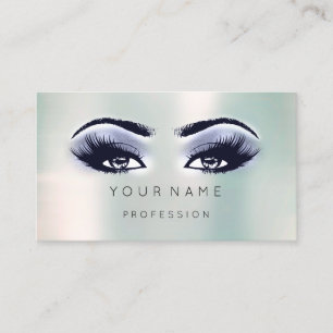 Professionell Blue Makeup Minimal Eyelash Silke Visitkort