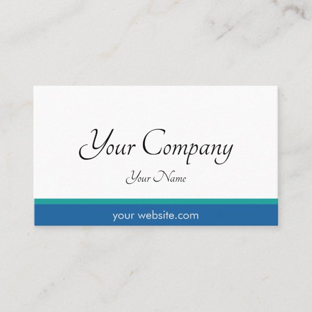 Professionell Blue Minimal Visitkort (Framsida)