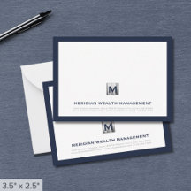 Professionell Blue Silver Monogram Branded