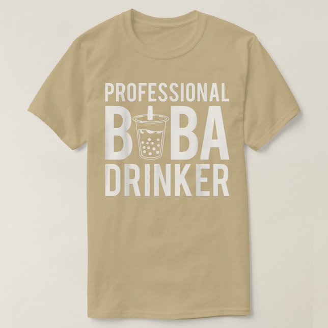 Professionell Boba Drinker Bubble Tea 1572 T Shirt (Design framsida)
