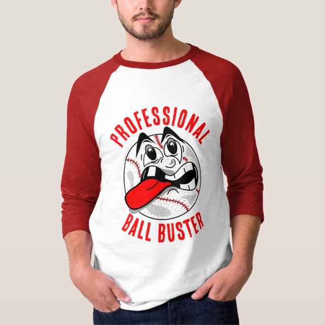 Professionell Boll Buster T Shirt (Framsida)