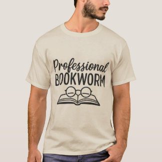 Professionell Bookworm - Roligt Bok Älskare T-Shir T Shirt
