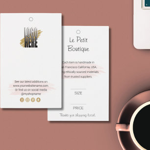 Professionell Boutique Logotyp Clothing Pris Märkr Visitkort
