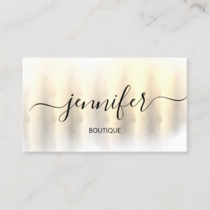 Professionell Boutique Shop Artistic 3D Guld Visitkort