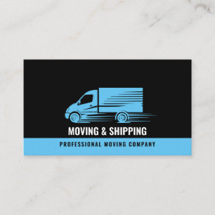 Professionell Box Lastbil Flytta Delivery Hauling Visitkort