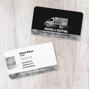 Professionell Box Lastbil Flytta Delivery Hauling Visitkort