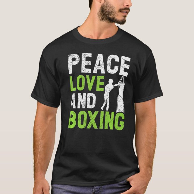 Professionell Boxer Boxing Knockout Puncher Sparri T Shirt (Framsida)