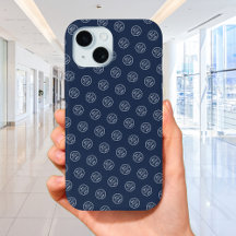 Professionell Brand Mönster Logotyp Modern Navy Bl
