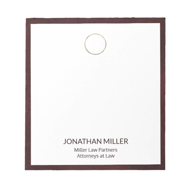 Professionell Branded Anteckningsblock (Framsida)