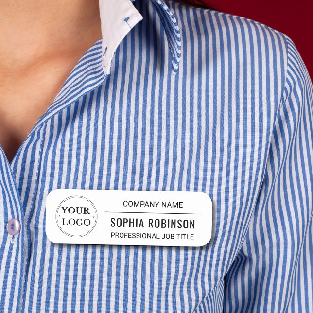 Professionell Branded Corporate Logotyp Employee Namnbricka (Skapare uppladdad)