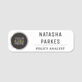 Professionell Branding: Anpassningsbar Logotyp Nam Namnbricka