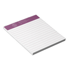 Professionell Branding Minimalist Berry Promo Logo Anteckningsblock